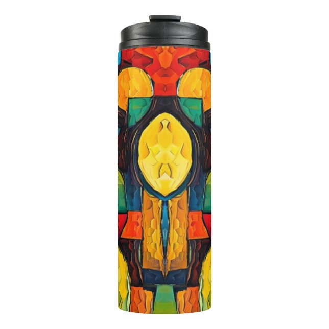 Bouteilles Isothermes Vibrant Dreams Geometry – Bold Modern Abstract Art (Devant)