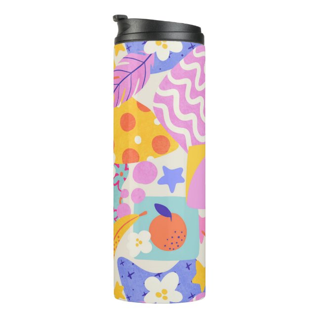 Bouteilles Isothermes Vibrant Maxi Patchwork (Tourné sur la droite)