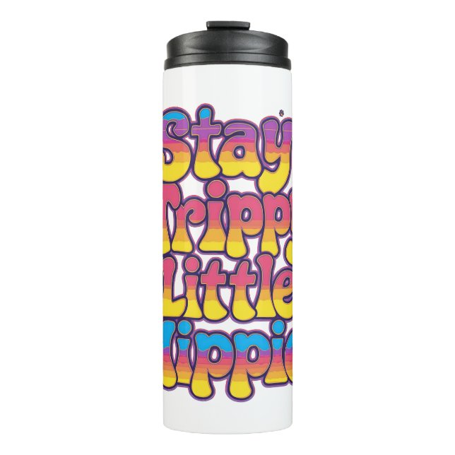 Bouteilles Isothermes Vibrant Rainbow Stay Trippy Hippie Quote (Devant)