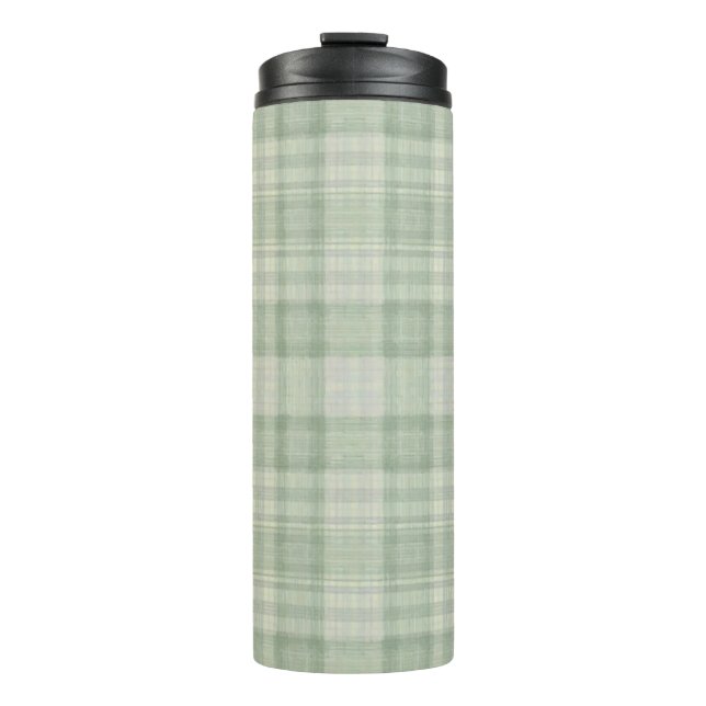 Bouteilles Isothermes Vichy vert sauge clair (Devant)