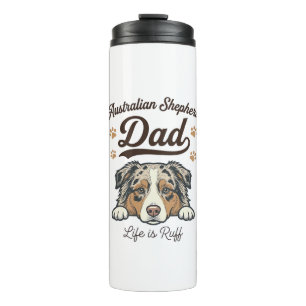 Bouteilles Isothermes Vie de papa Australian Shepherd est rude Vintage T
