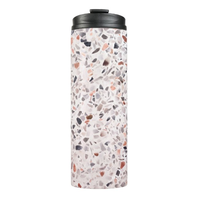 Bouteilles Isothermes Vieille texture terrazzo, motif d'hamper. (Devant)
