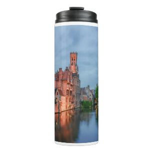 Bouteilles Isothermes Vieille ville et beffroi la nuit à Bruges
