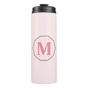 Bouteilles Isothermes Vierge rose élégant monogramme personnalisé