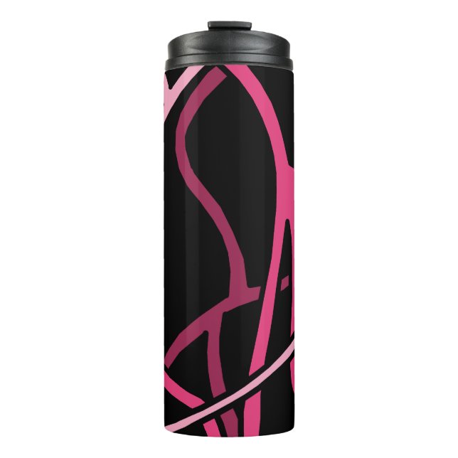 Bouteilles Isothermes Vignes roses Abstraites (Devant)