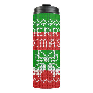 Bouteilles Isothermes Vilain pull motif sonnettes Joyeux fils Xmas