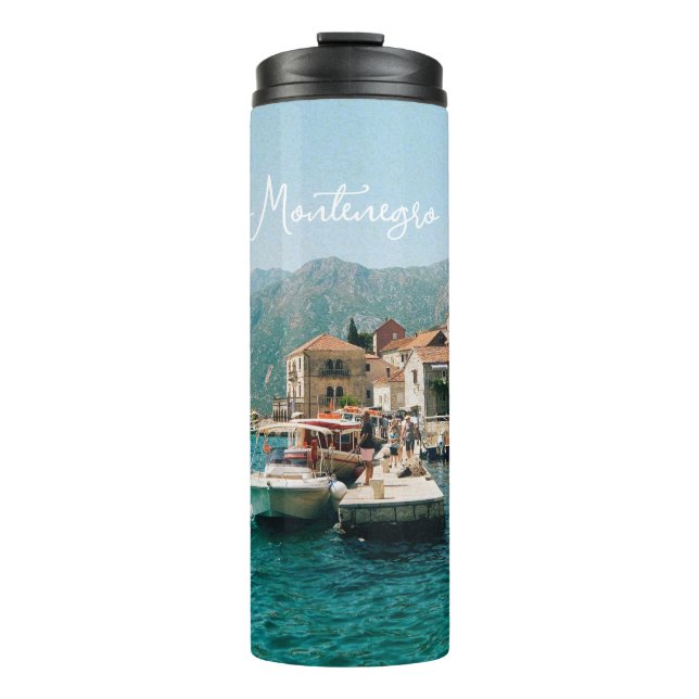 Bouteilles Isothermes Ville côtière de Perast, Monténégro (Devant)