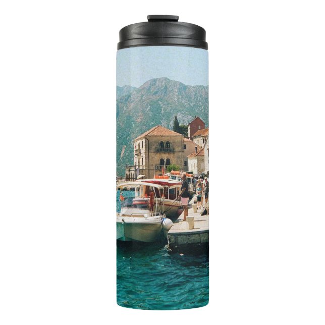Bouteilles Isothermes Ville côtière de Perast, Monténégro (Devant)