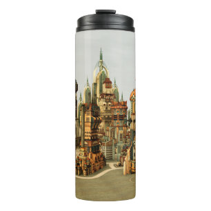 Bouteilles Isothermes Ville de fantasy futuriste Art de la skyline de sc