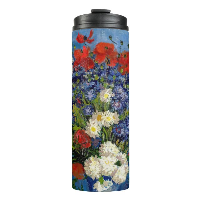 Bouteilles Isothermes Vincent van Gogh - Vase avec Cornflowers & Poppies (Devant)