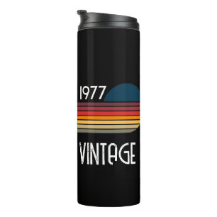 Bouteilles Isothermes Vintage 1977 Rayure Rétro Soleil