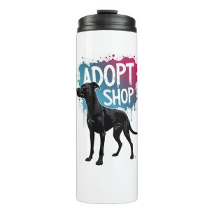 Bouteilles Isothermes Vintage Adoptez Ne Faites Pas D'Achats Chien Graff