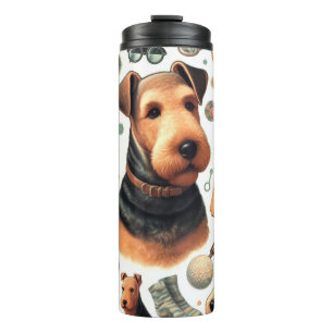 Bouteilles Isothermes Vintage Airedale Terrier sans fil