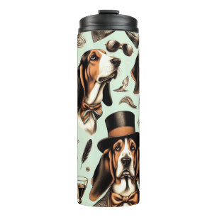Bouteilles Isothermes Vintage Basset Hound sans joint