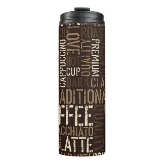 Bouteilles Isothermes Vintage café expérience Motif sans couture