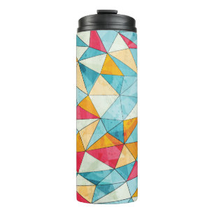 Bouteilles Isothermes vintage colored triangles seamless pattern with gr