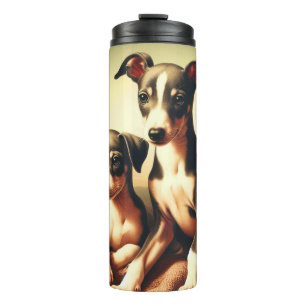 Bouteilles Isothermes Vintage Cute Italien Greyhound Peinture