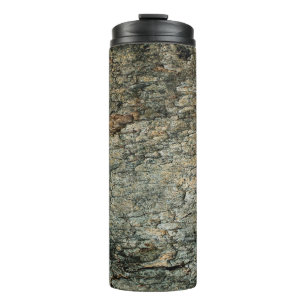 Bouteilles Isothermes Vintage écorce en bois fond abstrait, graphique dé