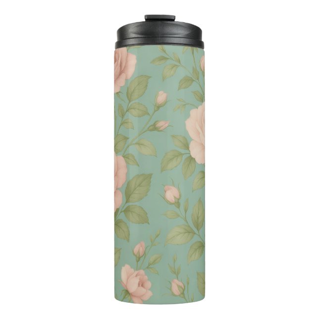 Bouteilles Isothermes Vintage Floral Thermal Tumbler (Devant)