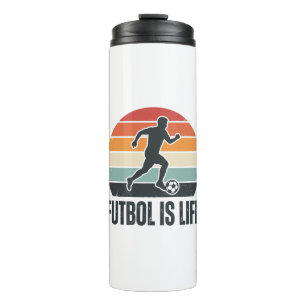 Bouteilles Isothermes Vintage Futbol Est La Vie Conception De T-Shirt De
