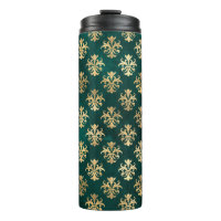 Vintage Grunge Turquoise et Gold Damask