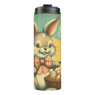 Bouteilles Isothermes Vintage, mignon, fantaisie et coloré lapin de Pâqu
