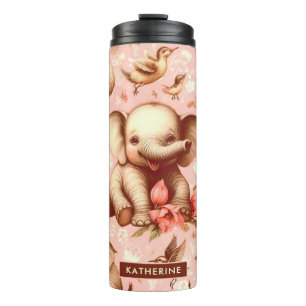 Bouteilles Isothermes Vintage mignonne bébé éléphant Motif