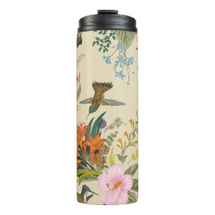 Bouteilles Isothermes vintage motif floral vintage sans soudure. Fichier