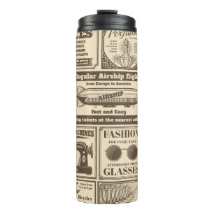Bouteilles Isothermes Vintage newspaper banners and advertising labels v