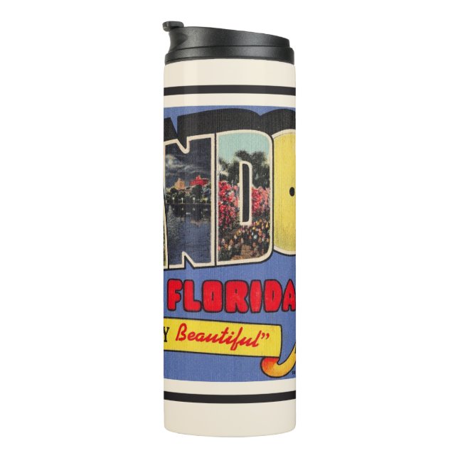 Bouteilles Isothermes Vintage Orlando Floride (Tourné sur la droite)