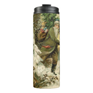 Bouteilles Isothermes Vintage Père Noël Noël Victorien