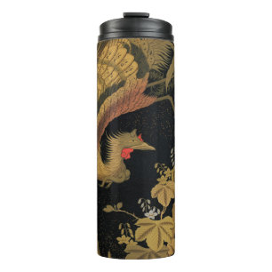Bouteilles Isothermes Vintage Phoenix Gold Black Bird japonais