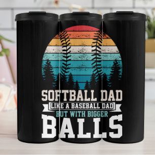 Bouteilles Isothermes Vintage softball Papa Bigger Balls
