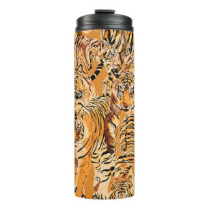 Bouteilles Isothermes Vintage Tiger Safari Motif de la faune