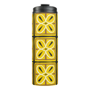 Bouteilles Isothermes Vintage tiles, illustration pattern