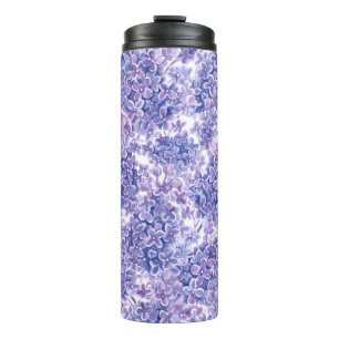 Bouteilles Isothermes Violette aquarelle fleurs lilas