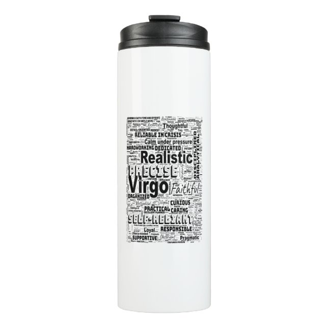 Bouteilles Isothermes Virgo Zodiac Mot Cloud Inspiration (Devant)