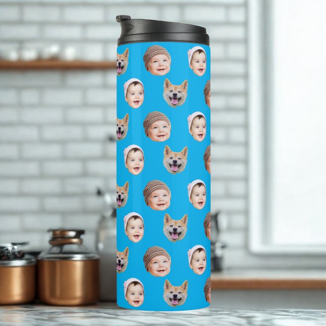 Bouteilles Isothermes Visage bébé personnalisé, famille personnalisée 3  (Créateur téléchargé)