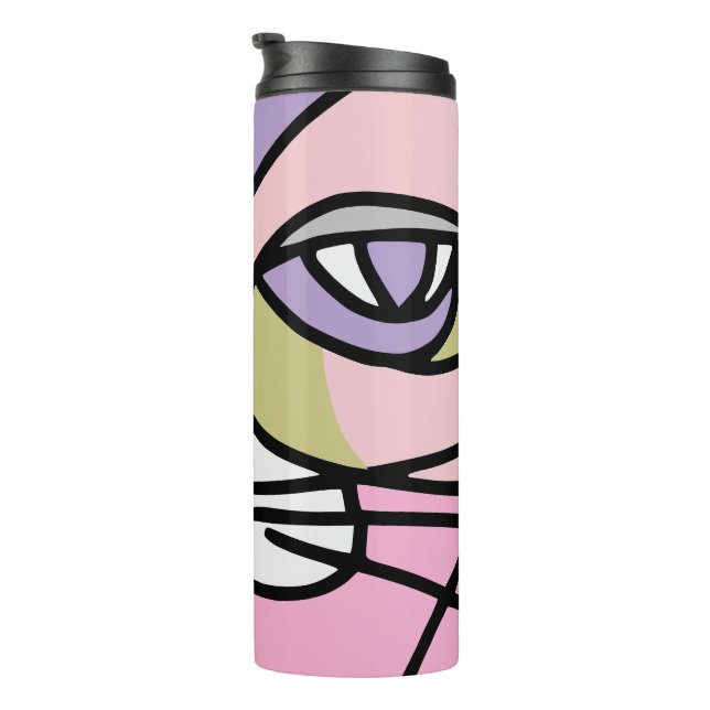Bouteilles Isothermes Visage de chat (Tourné sur la droite)