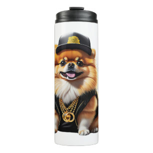 Bouteilles Isothermes Visage de Husky Géométrique Design d'Art Moderne