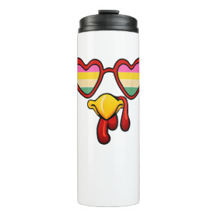 Bouteilles Isothermes Visage de la Turquie cool avec lunettes Famille Me