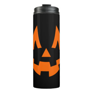 Bouteilles Isothermes Visage de sourire Citrouille d'Halloween