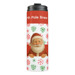 Bouteilles Isothermes Visages de Père Noël et d'elfe   Lampe de Noël amu