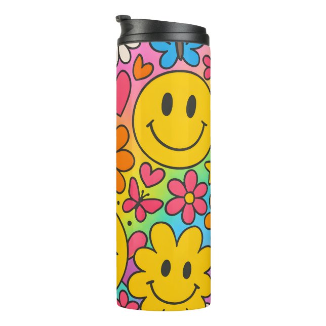 Bouteilles Isothermes Visages Sourires (Tourné sur la droite)