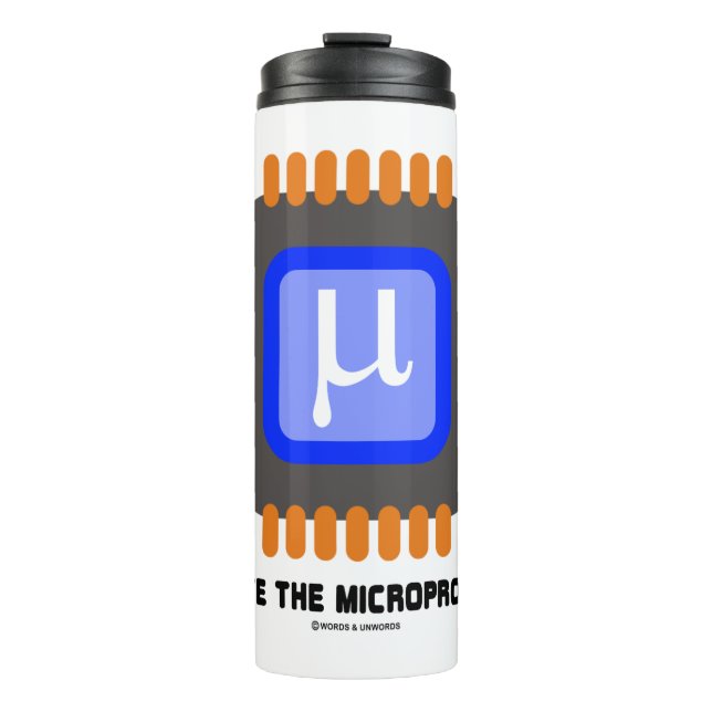 Bouteilles Isothermes Vive L'Humour Microprocesseur Microchip (Devant)