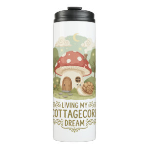 Bouteilles Isothermes Vivre mon rêve Cottagecore Douce Mushr Fantaisis