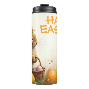 Bouteilles Isothermes Vœux de printemps du lapin de Pâques