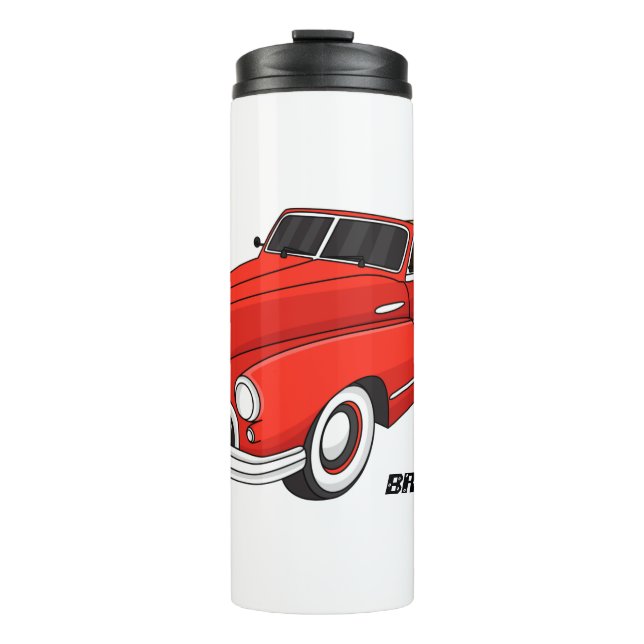 Bouteilles Isothermes Voiture classique rouge de 1948 (Devant)
