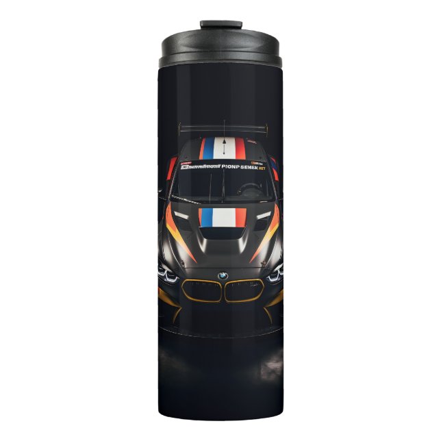 Bouteilles Isothermes Voiture de course matte colorée (Devant)