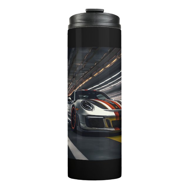 Bouteilles Isothermes voiture de course sur piste intérieure (Devant)